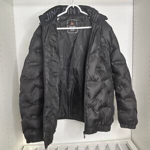 Kepa Yqur Vogtide Black Puffer Jacket Men’s XL Hooded Quilted Winter Coat